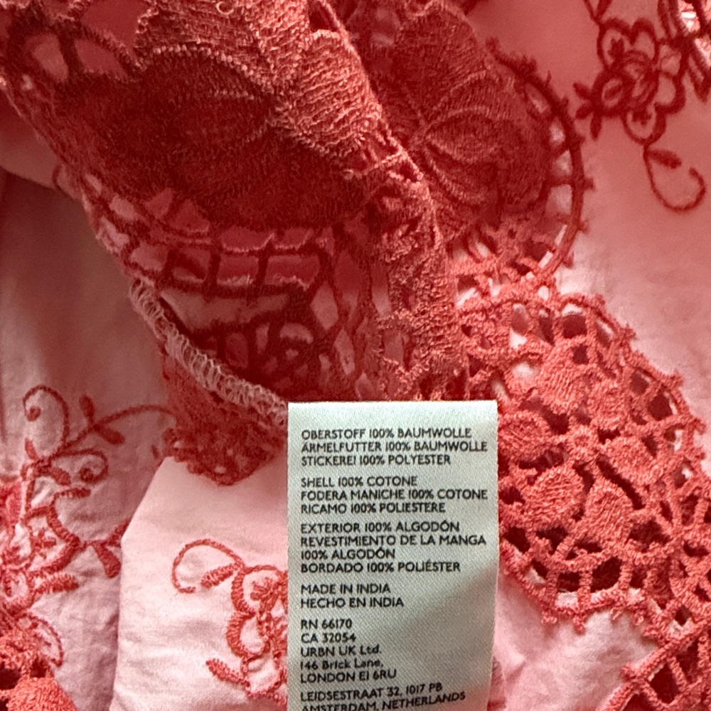 Anthropologie Cotton Puff-Sleeved Cutwork Blouse - Picture 12 of 12